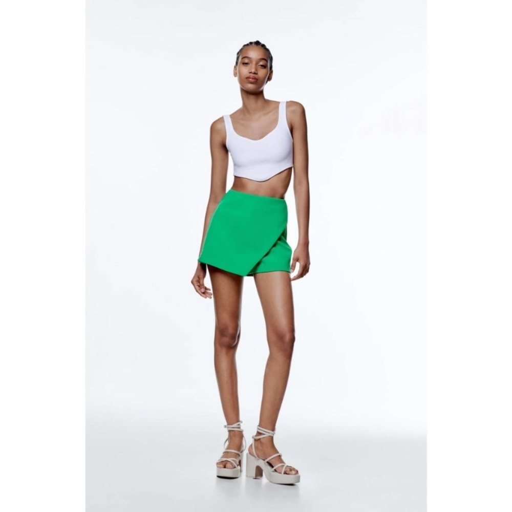 Zara asymmetric mini skort